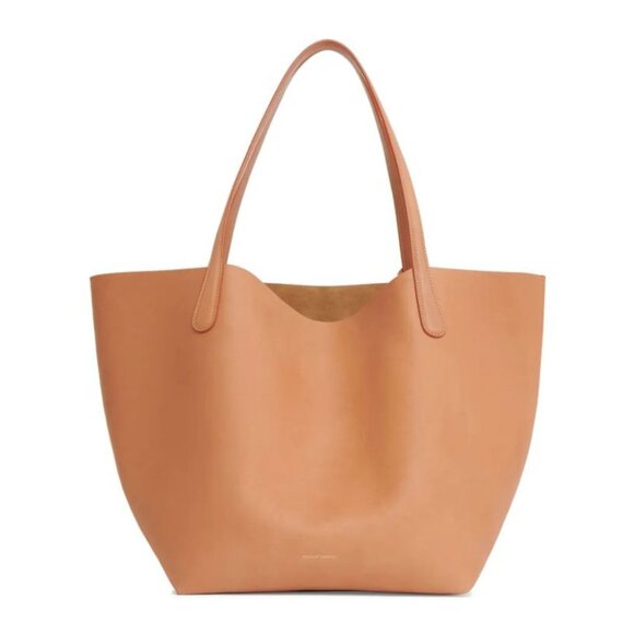 Mansur Gavriel Everyday Soft Tote Bag in Camel Brown - Picture 1 of 9
